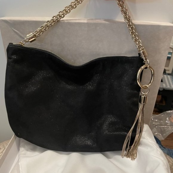 Jimmy Choo Sparkle Suede Callie Bag - Picture 3 of 9